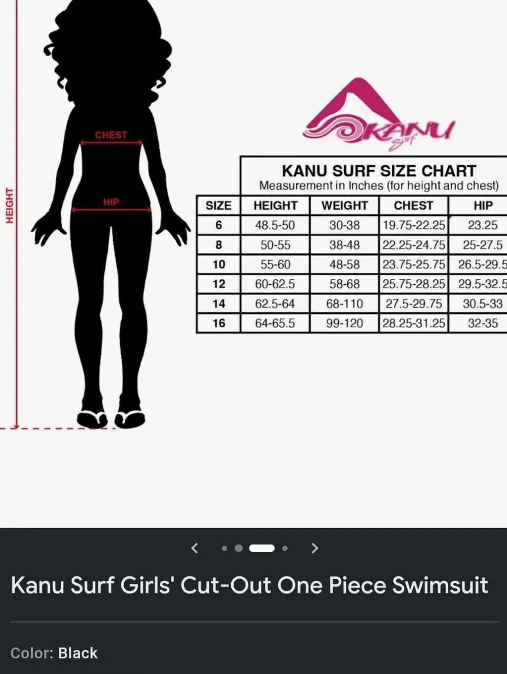 Girls Black Crisscross Cut Out One Piece Bathingsuit / Swimsuit